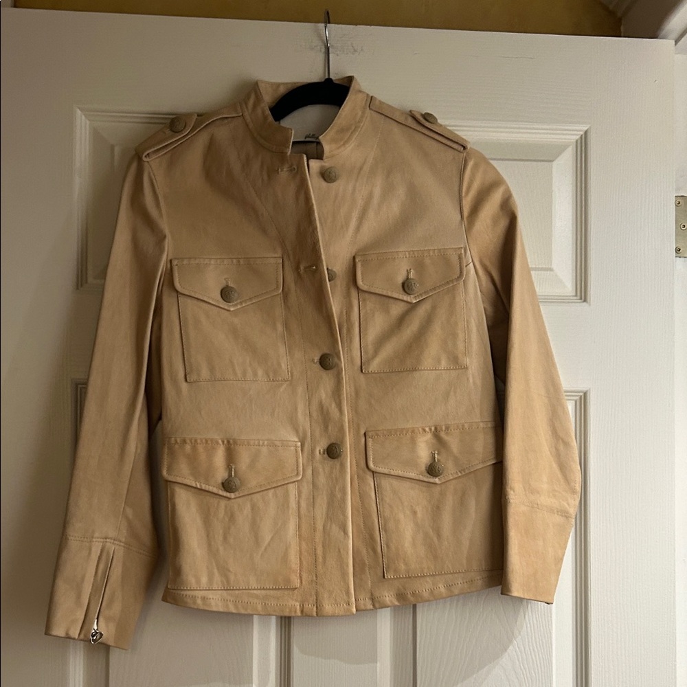 Ladies Tan Military Style Jacket